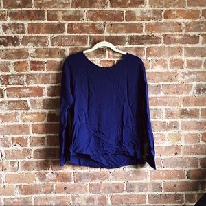 Uniqlo Long Sleeve Blue Blouse